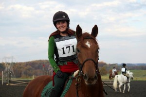 Bonnie on Jayburger Her OTTB Gelding