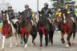 Mounted police!